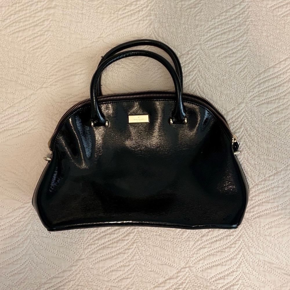 Kate Spade Black Patent Leather Satchel Purse